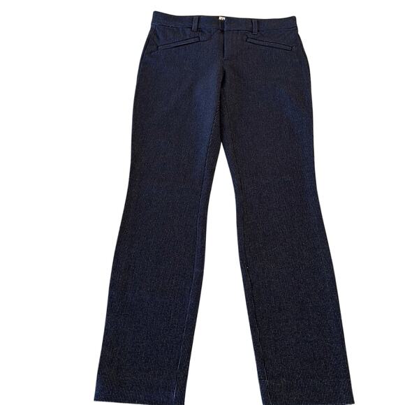 GAP Pants Navy Blue Striped Skinny Ankle Chino Dress Pants Size 00 - Picture 1 of 4